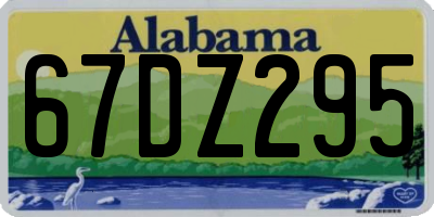 AL license plate 67DZ295