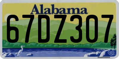 AL license plate 67DZ307