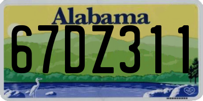 AL license plate 67DZ311