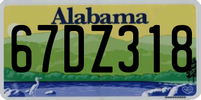 AL license plate 67DZ318