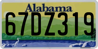 AL license plate 67DZ319