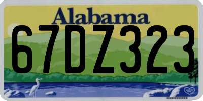 AL license plate 67DZ323