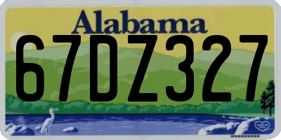 AL license plate 67DZ327