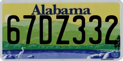 AL license plate 67DZ332