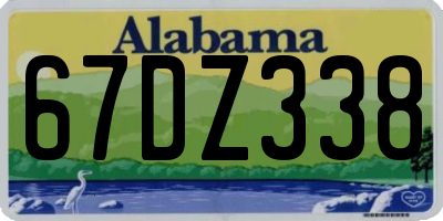 AL license plate 67DZ338