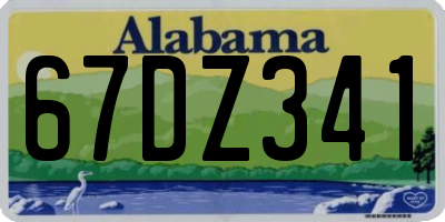 AL license plate 67DZ341