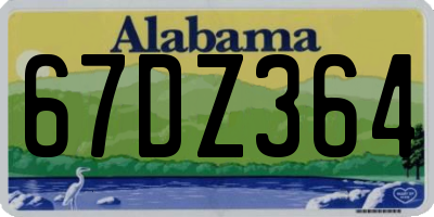 AL license plate 67DZ364