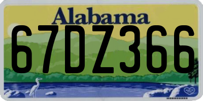 AL license plate 67DZ366