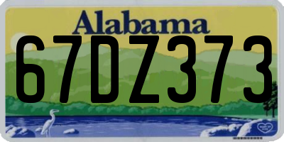 AL license plate 67DZ373