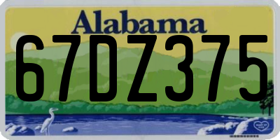 AL license plate 67DZ375