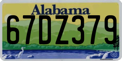 AL license plate 67DZ379