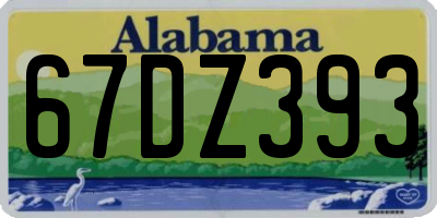 AL license plate 67DZ393