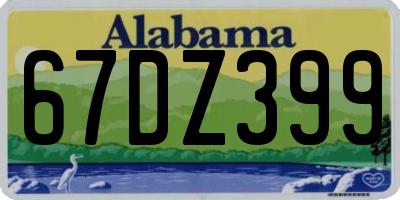 AL license plate 67DZ399