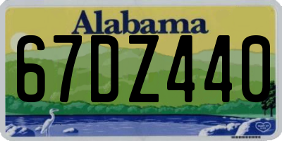 AL license plate 67DZ440