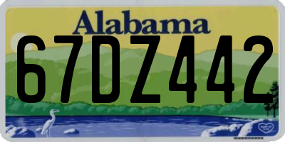 AL license plate 67DZ442