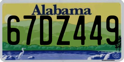 AL license plate 67DZ449