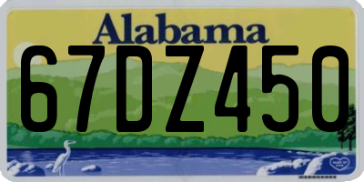 AL license plate 67DZ450