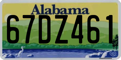 AL license plate 67DZ461