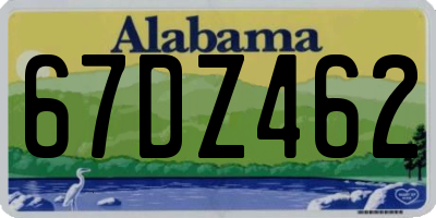AL license plate 67DZ462
