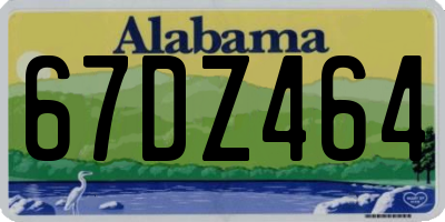 AL license plate 67DZ464