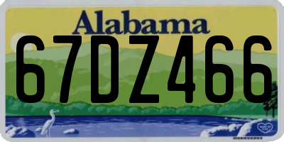 AL license plate 67DZ466