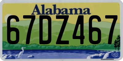 AL license plate 67DZ467