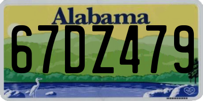 AL license plate 67DZ479