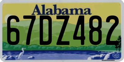 AL license plate 67DZ482