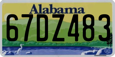 AL license plate 67DZ483