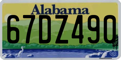 AL license plate 67DZ490