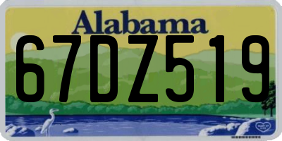 AL license plate 67DZ519