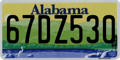 AL license plate 67DZ530