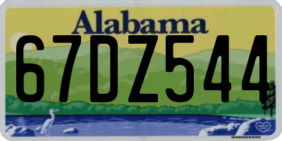 AL license plate 67DZ544