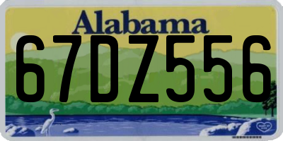 AL license plate 67DZ556