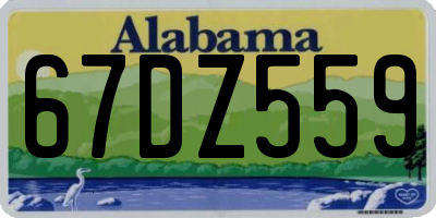 AL license plate 67DZ559