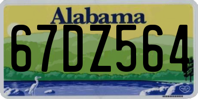 AL license plate 67DZ564