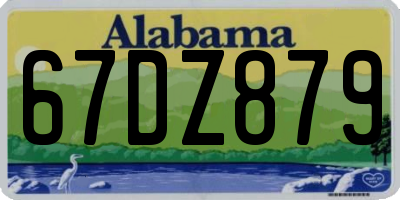 AL license plate 67DZ879