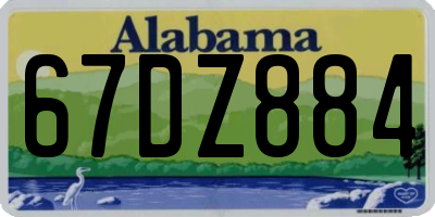 AL license plate 67DZ884