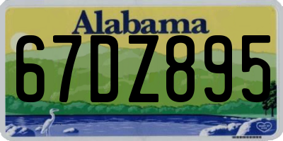 AL license plate 67DZ895