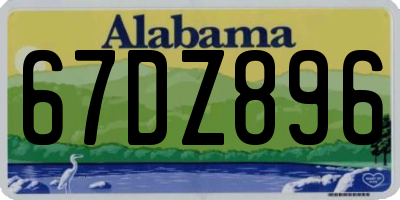 AL license plate 67DZ896