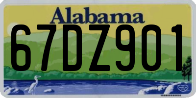 AL license plate 67DZ901