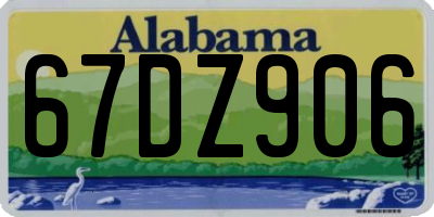 AL license plate 67DZ906