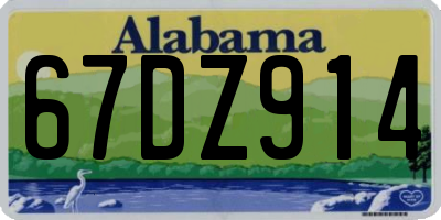 AL license plate 67DZ914