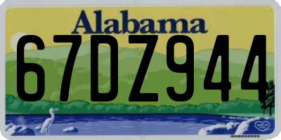 AL license plate 67DZ944