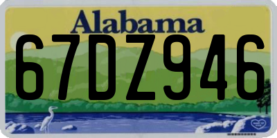 AL license plate 67DZ946