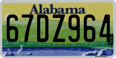 AL license plate 67DZ964