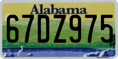 AL license plate 67DZ975