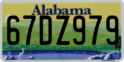 AL license plate 67DZ979