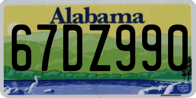 AL license plate 67DZ990