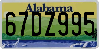 AL license plate 67DZ995